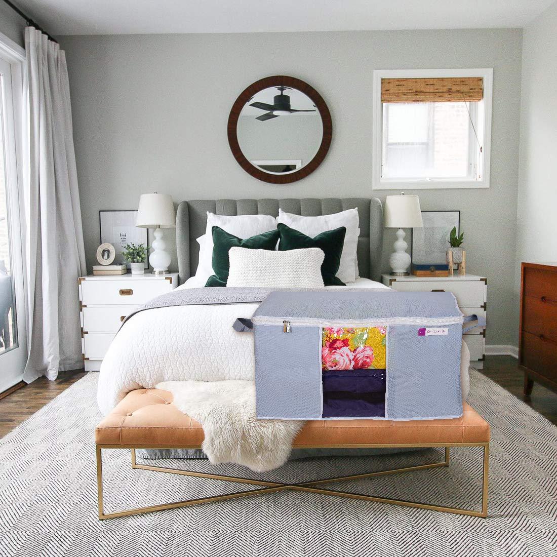 Premium Under-bed Storage Bag Set (Pack of 2) – Organize Blankets, Clothes & More with Ease