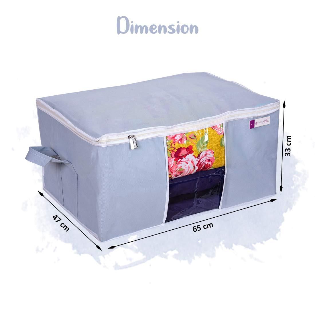 Premium Under-bed Storage Bag Set (Pack of 2) – Organize Blankets, Clothes & More with Ease