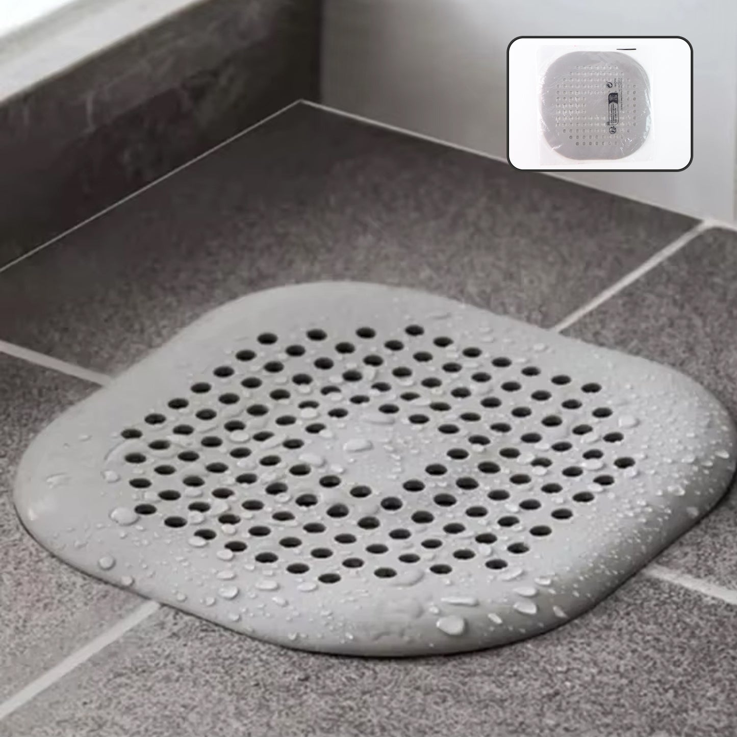Flexible Silicone Drain Cover Strainer (1 Pc)