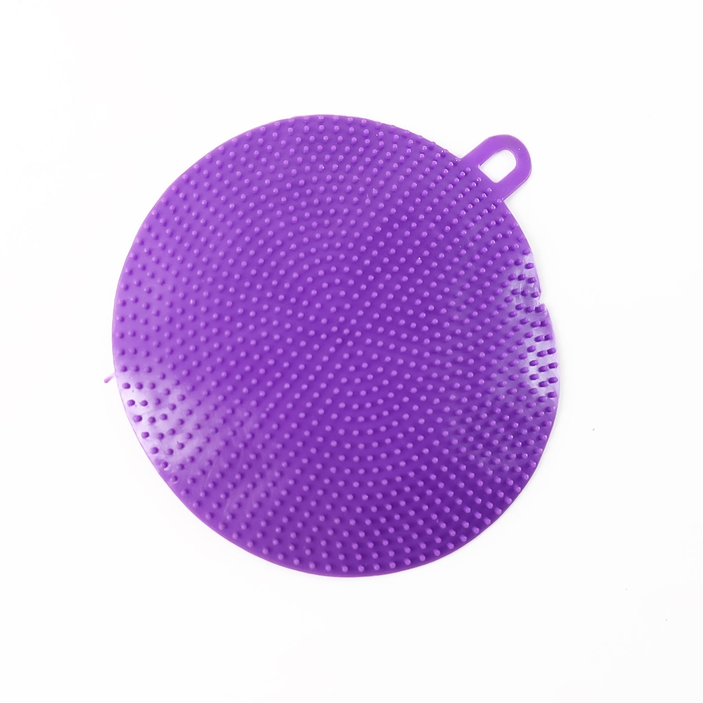 Purple Silicone Dish Scrubber Sponge Mildew Free Non Stick Heat Resistant