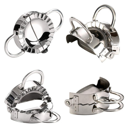 Stainless Steel Dumpling Maker Dough Cutter Pie Mold Tool.