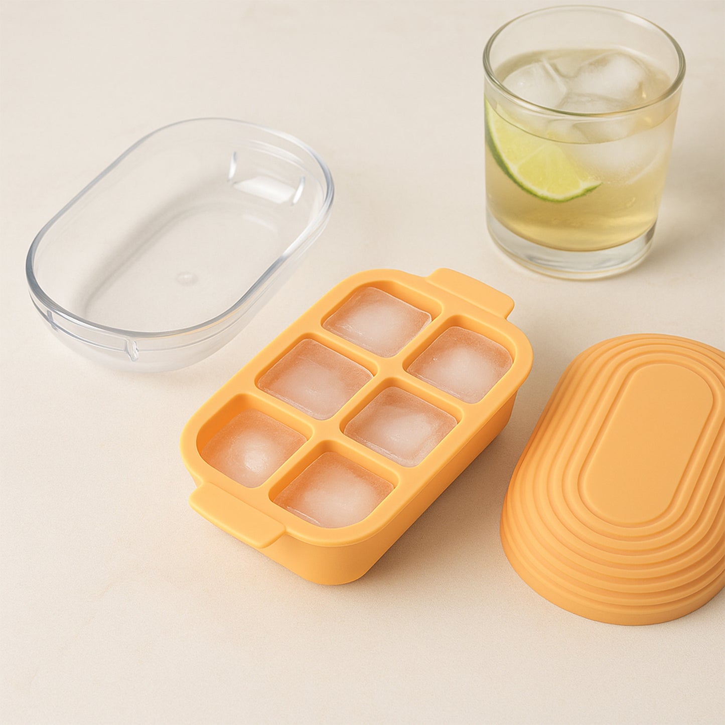 Plastic Ice Cube Tray (1 Set)