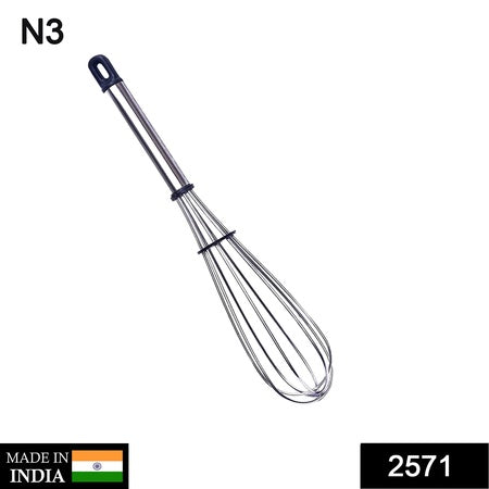 Stainless Steel Wire Whiskballoon Whiskegg Frother Milk  Egg Beater (10 Inch)