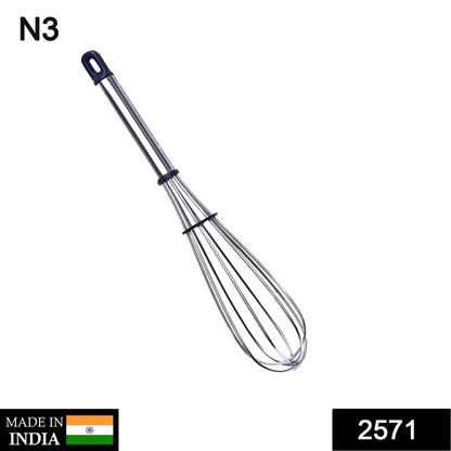 Stainless Steel Wire Whiskballoon Whiskegg Frother Milk  Egg Beater (10 Inch)