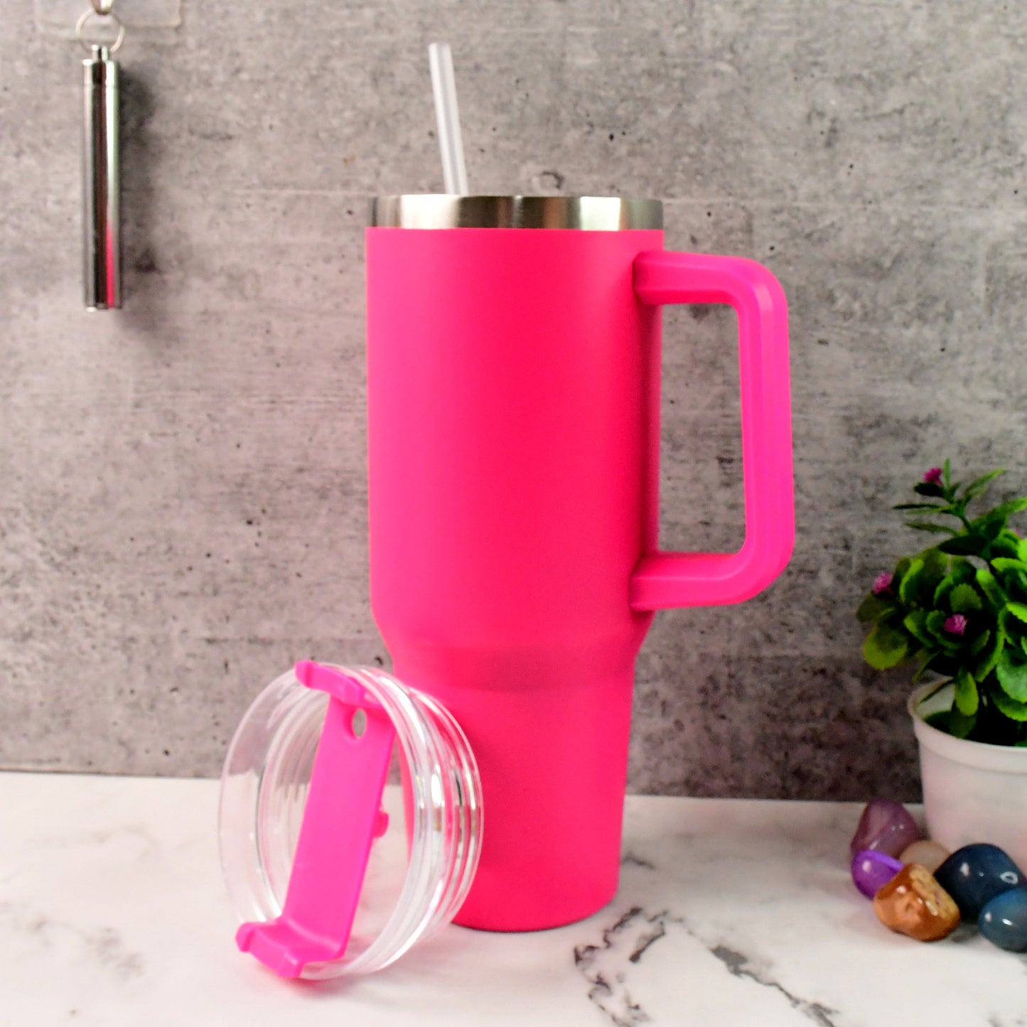 Pink Extra Large Insulated Travel Mug (1200ml - 1 Pc)