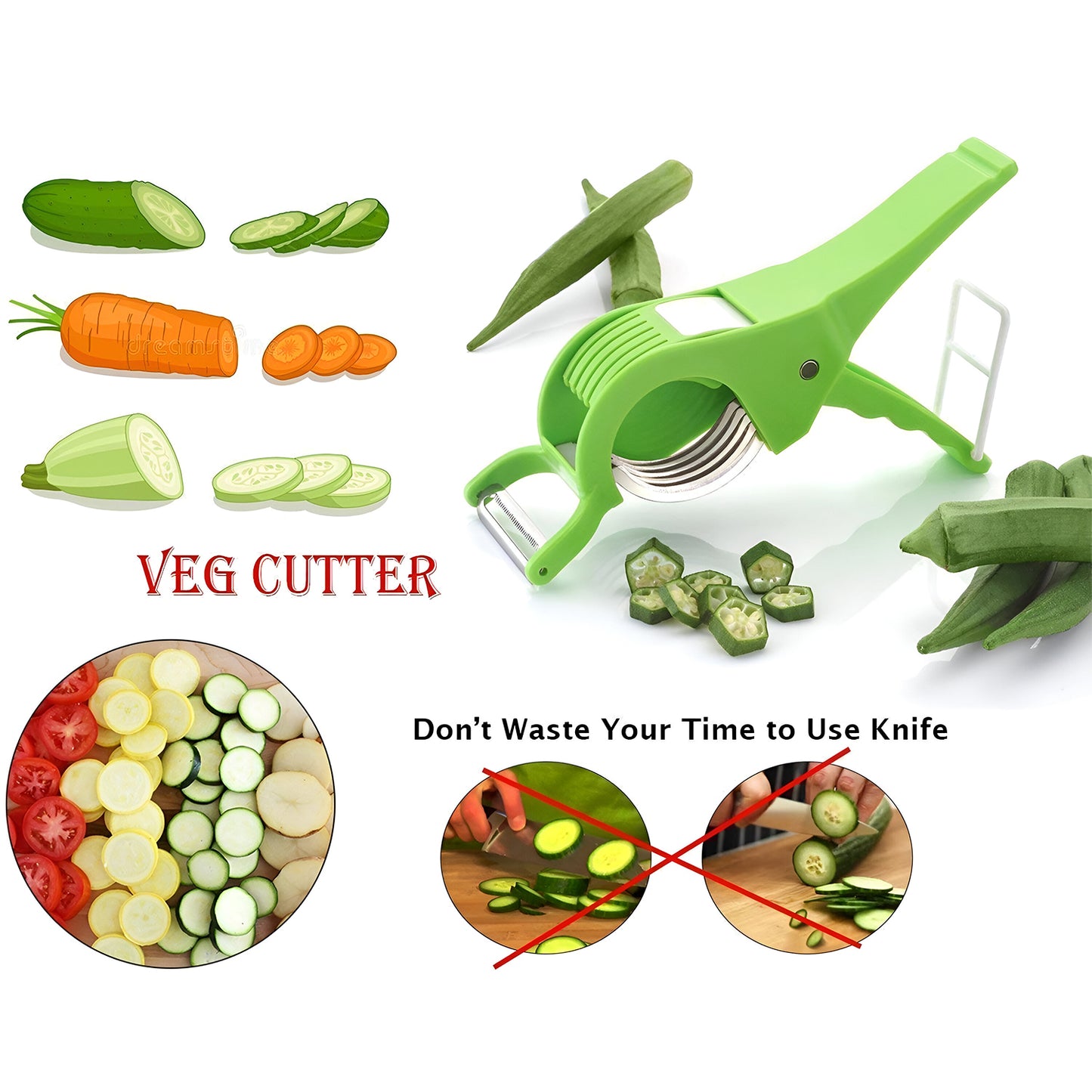 2-in-1 Vegetable Peeler And Slicer Tool