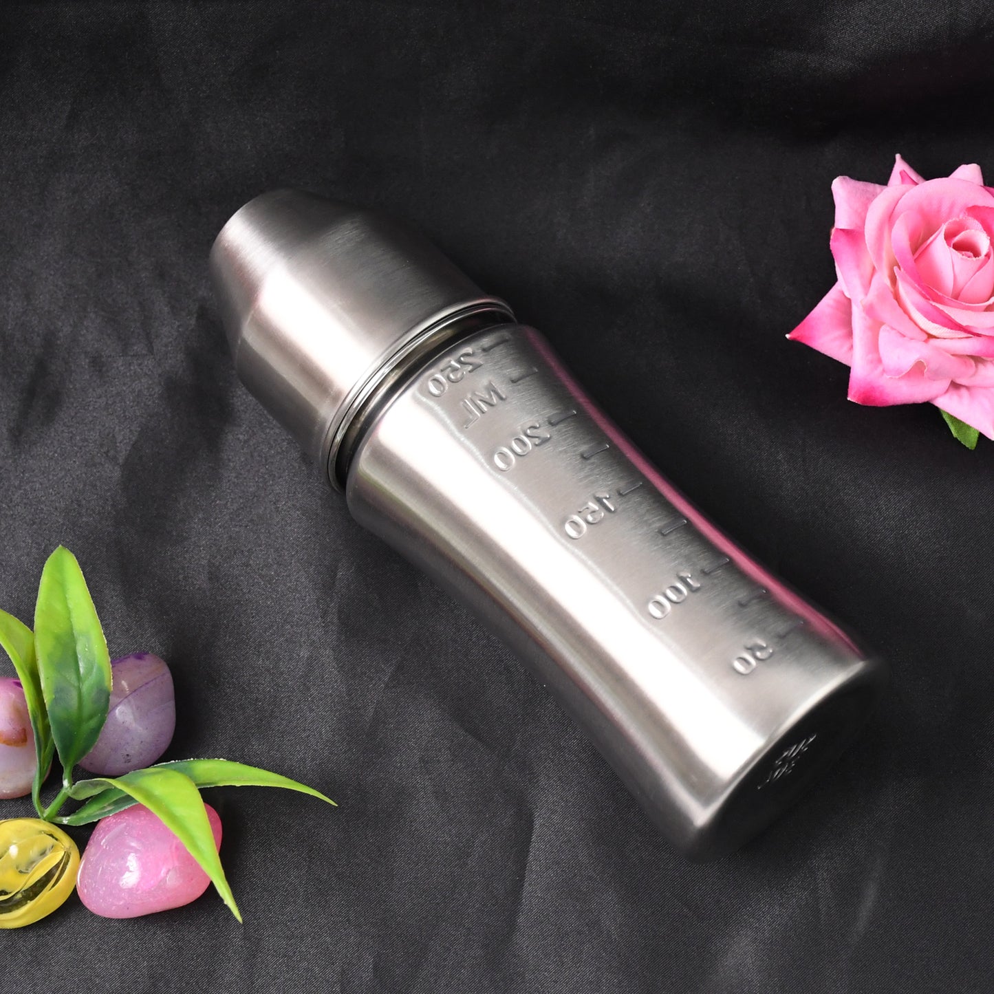 Ganesh Stainless Steel Baby Feeding Bottle Milk Bottle For New Born  Infants  Toddler Up To 3 Years Bfa Free (250 Ml Approx)