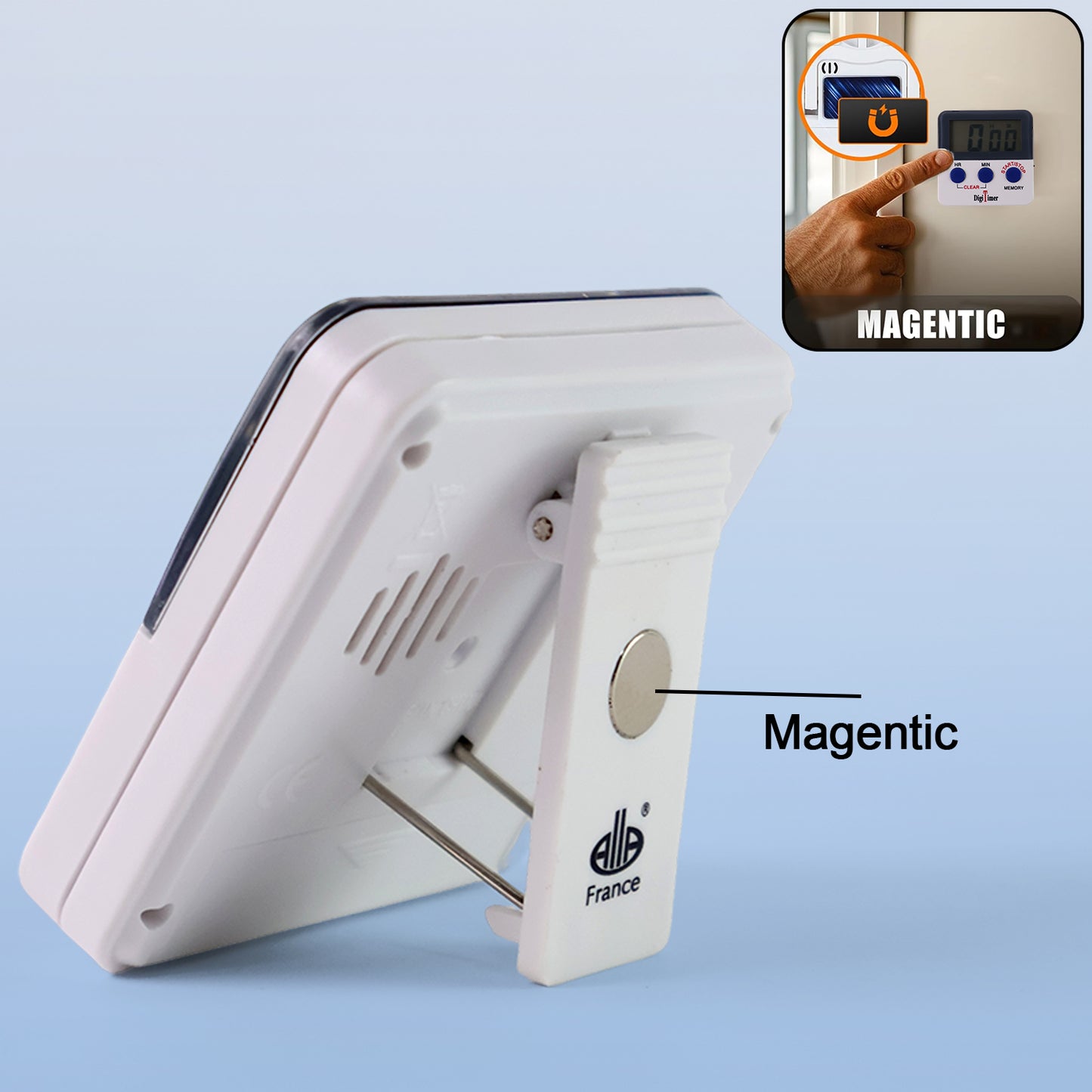 Digital Kitchen Timer With Alarm  Stop Watch Timer For Kitchen  Kitchen Timer With Magnetic Stand Timer Clock For Study