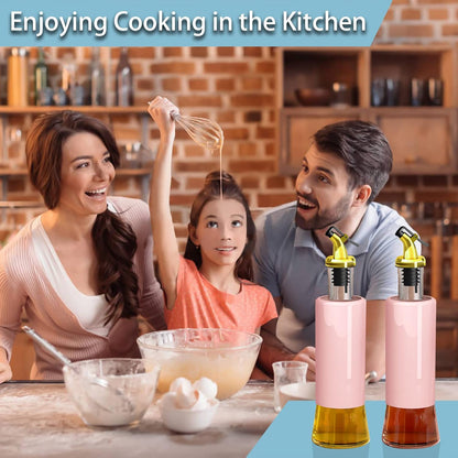 300 Ml Olive Oil Dispenser Bottle Leakproof Condiment Glass Container Non- Drip Spout Soy Sauce Vinegar Cruet Bottle For Kitchen Cooking Bbq Fry For Kicthen Home (300 Ml)