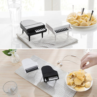 10 Pcs \ Lot Creative Piano Fruit Forks Set Food Sticks For Dessert Fruit Snack Picking Kitchen Dining Tools (10 Pc Set)