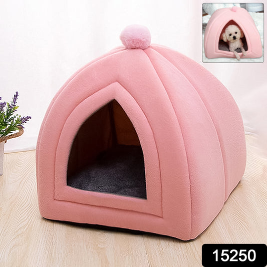 Luxury Igloo-style Pet Tent Bed For Small Dogs And Cats (1 Pc)