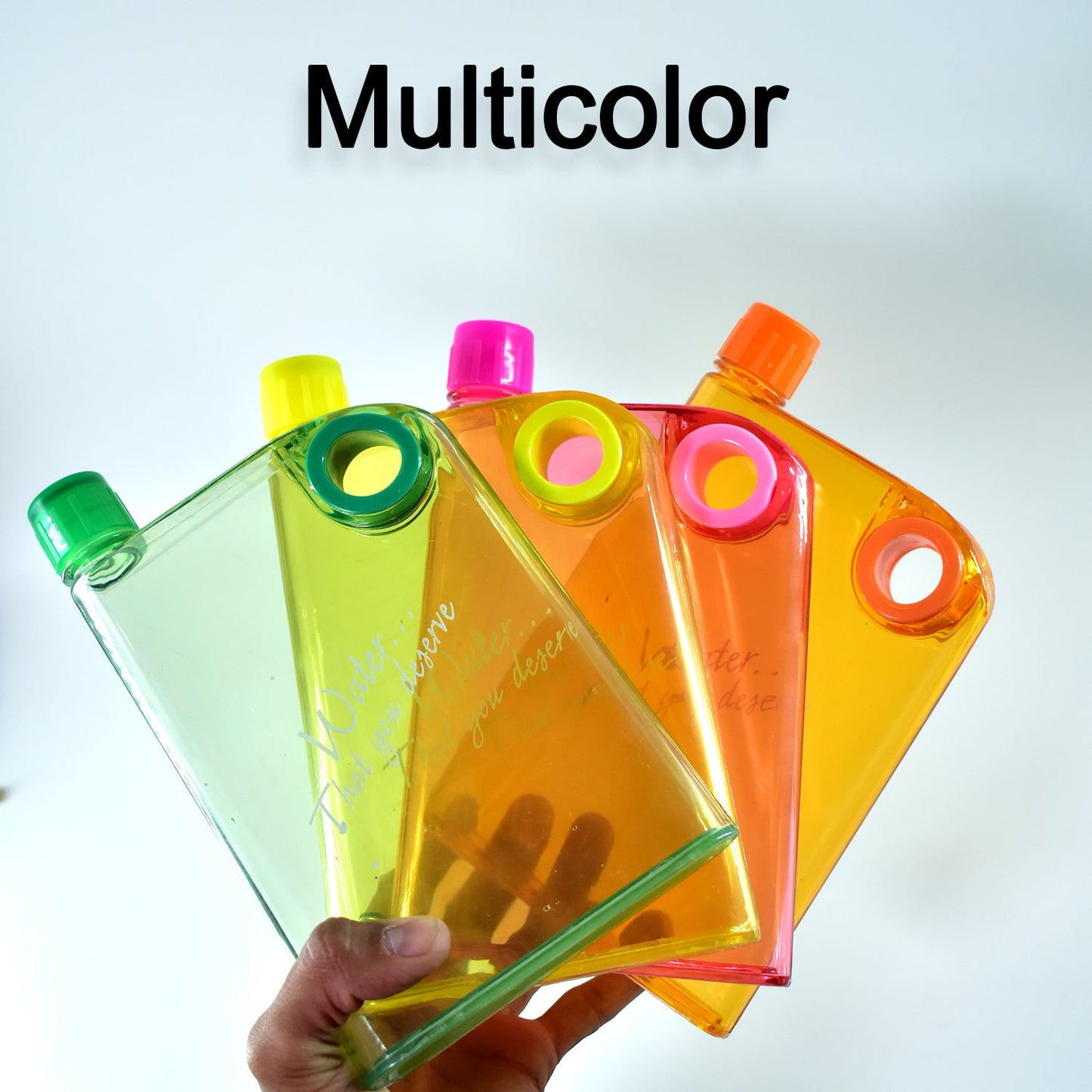 Notebook Style Slim Water Bottle (380 Ml Multicolor)