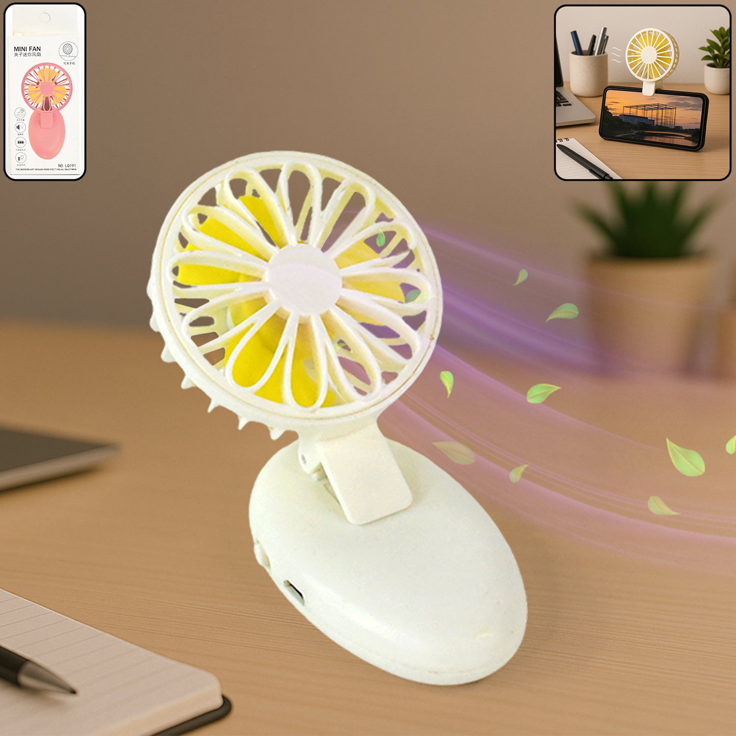 17708 Mini Usb Handheld Fan Portable Rechargeable Mini Fan For Home Office Travel And Outdoor Use (1 Pc)