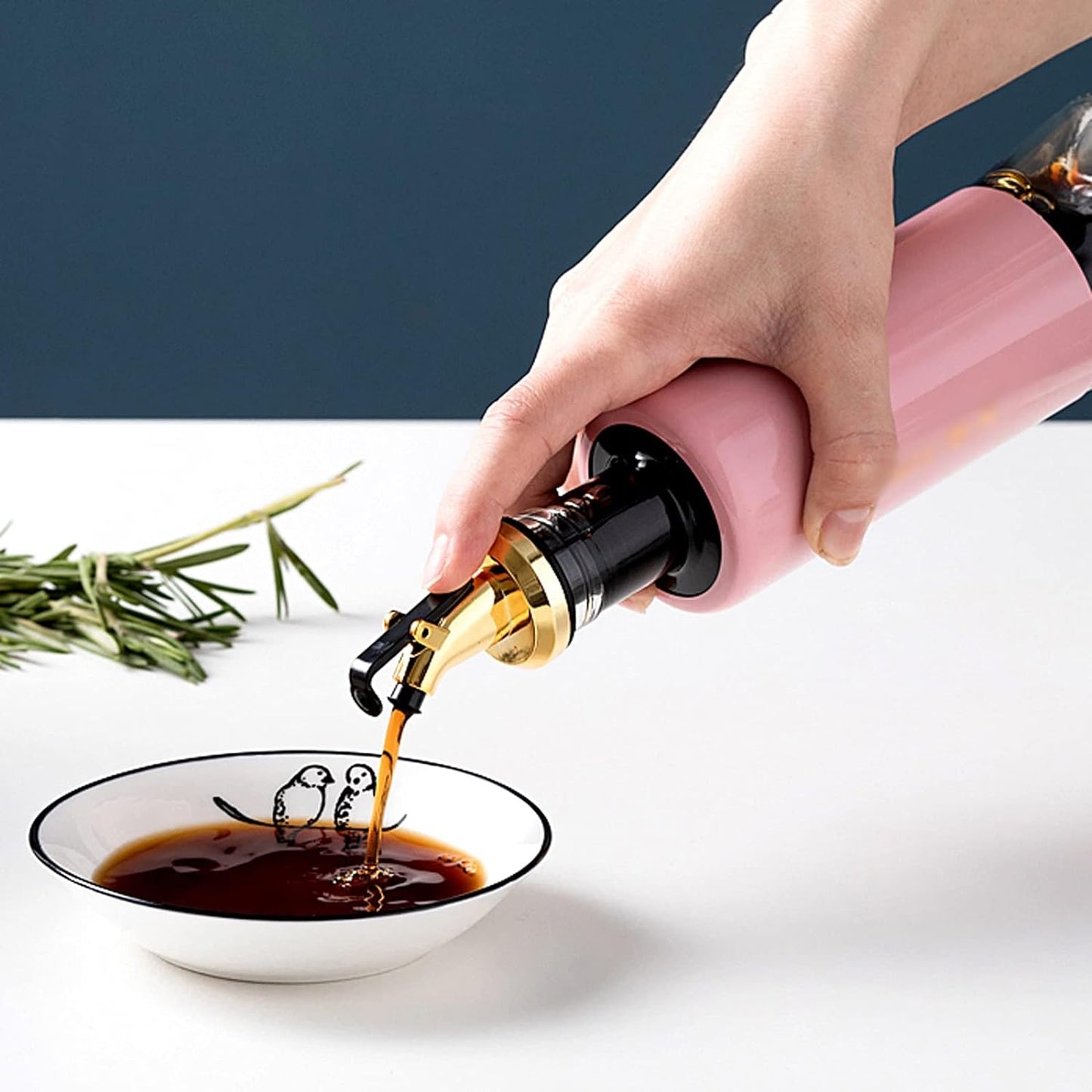 300 Ml Olive Oil Dispenser Bottle Leakproof Condiment Glass Container Non- Drip Spout Soy Sauce Vinegar Cruet Bottle For Kitchen Cooking Bbq Fry For Kicthen Home (300 Ml)