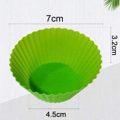 Silicone Cupcake Shaped Baking Mold Fondant Cake Tool Chocolate Candy Cookies Pastry Soap Moulds