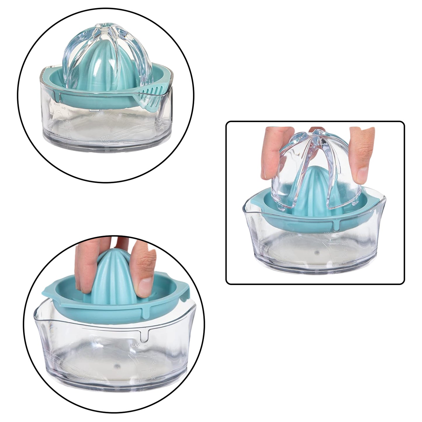 Manual Drink Orange Lemon Citrus Lime Fruit Juice Juicer Squeezer Bpa Free Press  Pourer With Lid Plastic Manual(1 Pc)