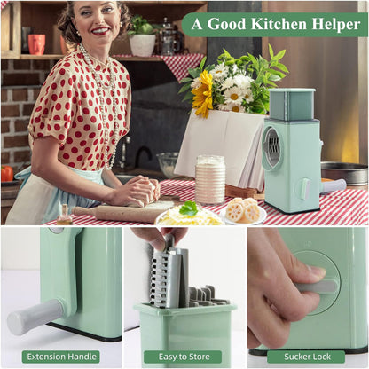 Stainless Steel Vegetable Chopper Veg Chopper And Dicer With 6 Blades  Brush Kitchen Multifunctional Mandoline Vegetable Slicer For Veggies Onion Garlic Potatoes Fruits Cookie Oreo Vegetable Cutter Stable Suction Base For Home Kitchen