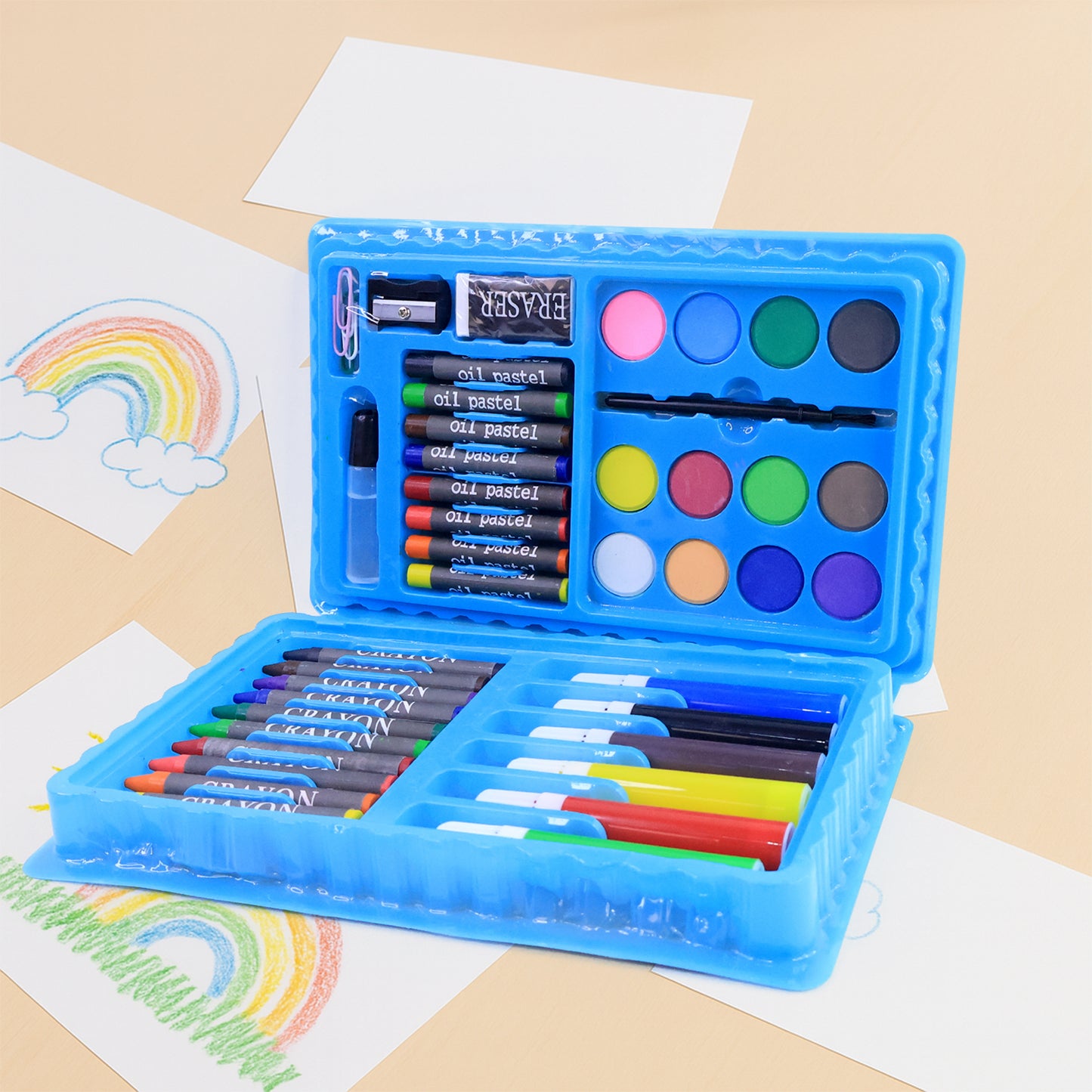 42-piece Complete Kids Art  Craft Stationery Set